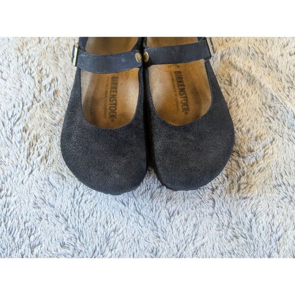Birkenstock Black Mantova Suede Leather Shoes Mary Jane Size 39 US 8 - 8.5 - Picture 9 of 9